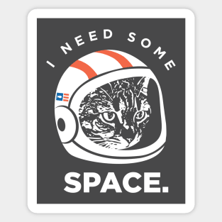I Need Some Space Cat Sticker